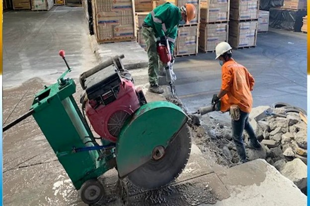 Quá trình khoan cắt bê tông diễn ra nhanh chóng